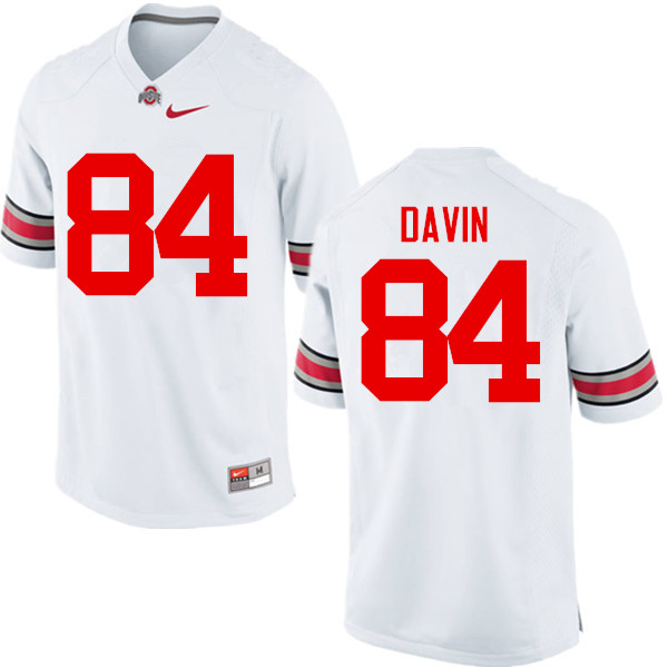 Ohio State Buckeyes #84 Brock Davin College Football Jerseys Game-White